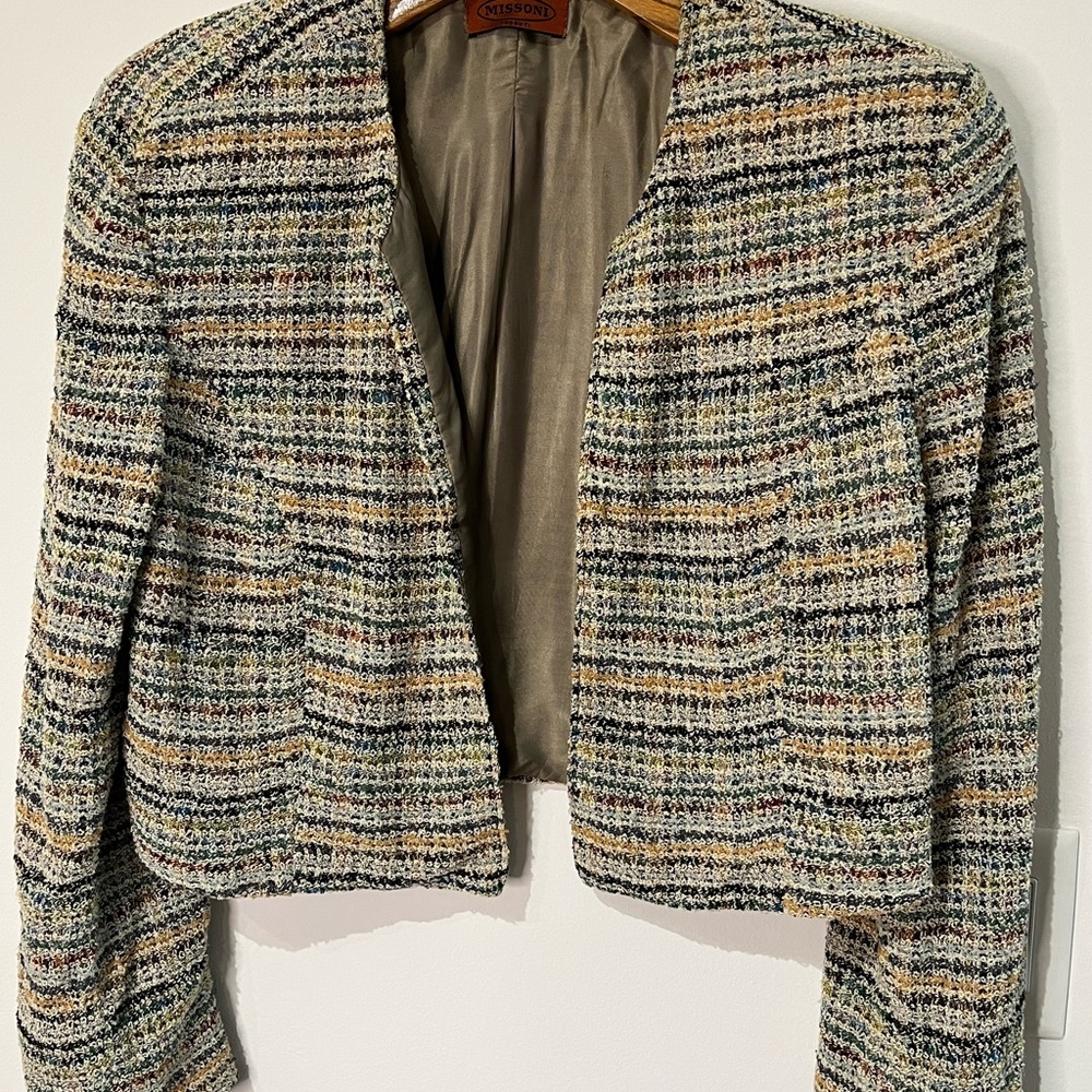 Vintage Missoni Tessuti Cropped Blazer